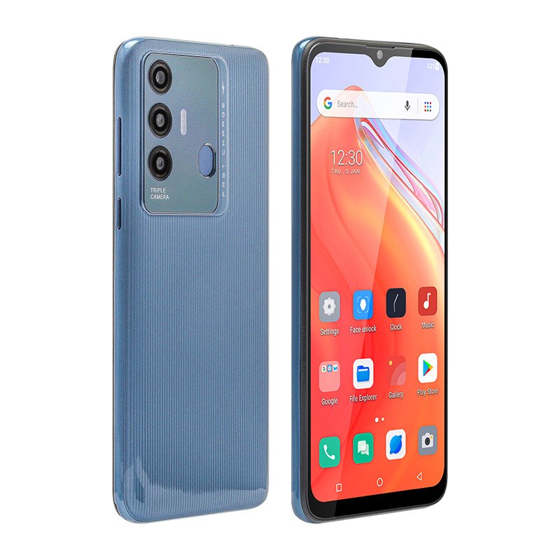 Fingerprint Unlocked 6.5 inch IPS Wifi 3G Android 8.1 Mobile Smart Phone with Google Play
